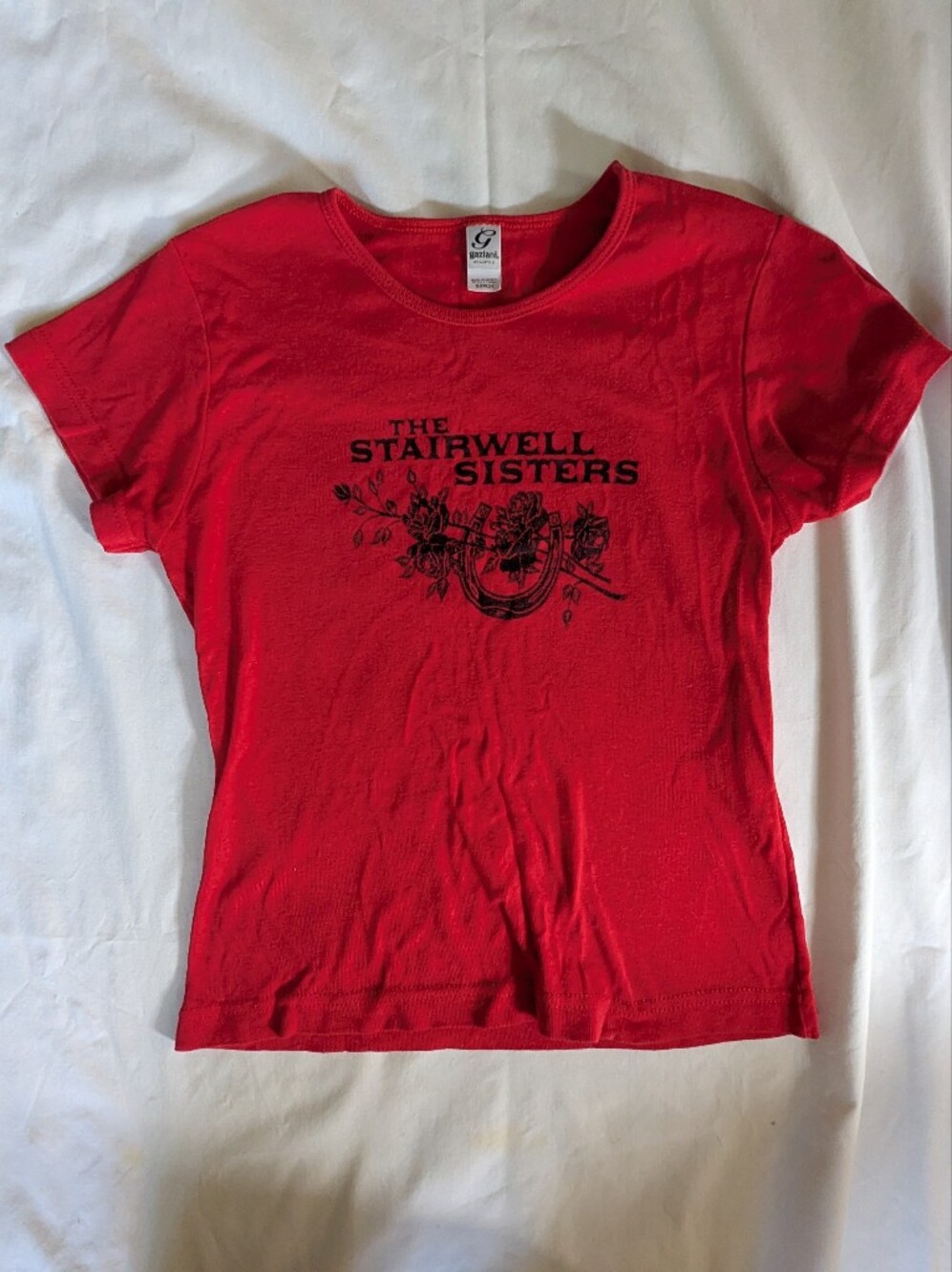 Stairwell Sisters Red Gaziani Crewneck Graphic Tee Size S